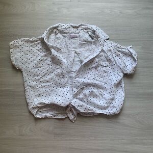 Vixbe Cropped Polkadot Top 🖤🤍